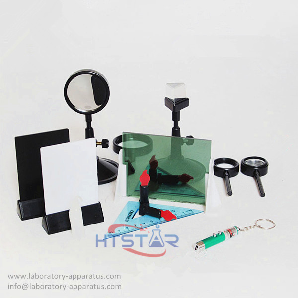 Optical Set Students Use Prism Convex Lens Concave Lens Laboratory