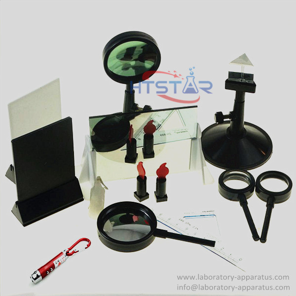 Optical Set Students Use Prism Convex Lens Concave Lens Laboratory