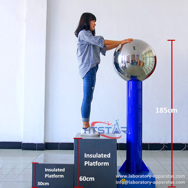 Van De Graaff Generator 185cm Tall Physics Subject Electrostatic Generator Equipment Laboratory Apparatus Science Lab Equipment Teaching Materials Lab Supplies Manufacturer Supplier Exporter Http Www Laboratory Apparatus Com