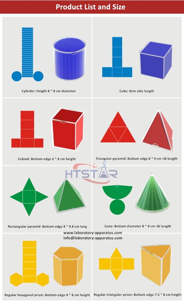Geometric Surface Area Expansion Model Students Math Learning Equipment