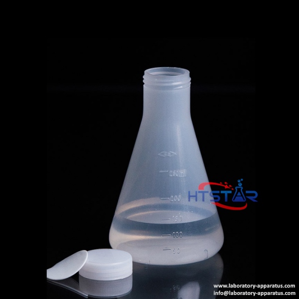 Plastic Conical Flasks Clear Graduated 50ml to 2000ml With Cap