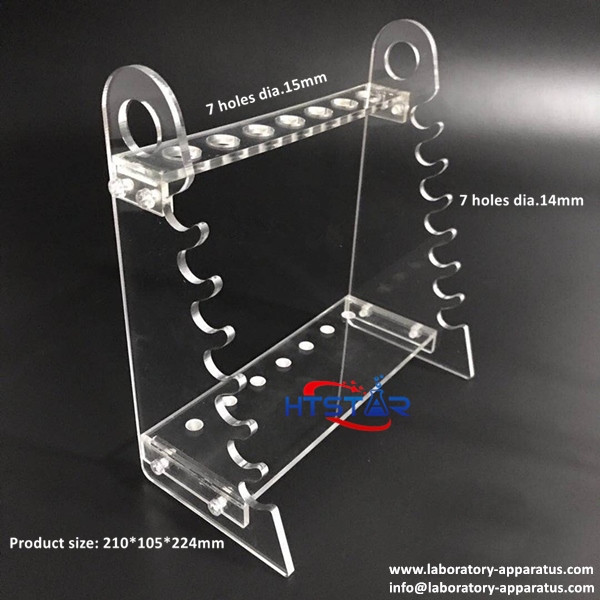 Acrylic Pipette Stand Multi Function Trapezoid Pipe Rack Circular