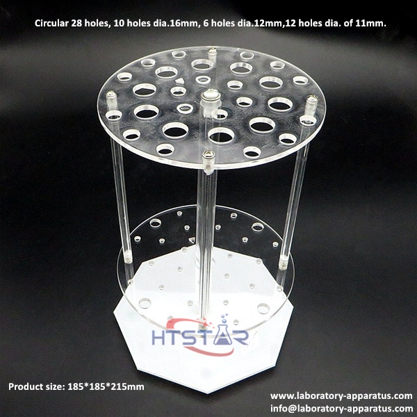 Acrylic Pipette Stand Multi Function Trapezoid Pipe Rack Circular