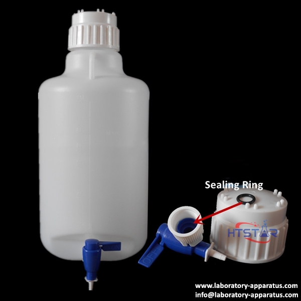 Aspirator Bottle with Faucet Laboratory Plastic Bucket Lab Consumables