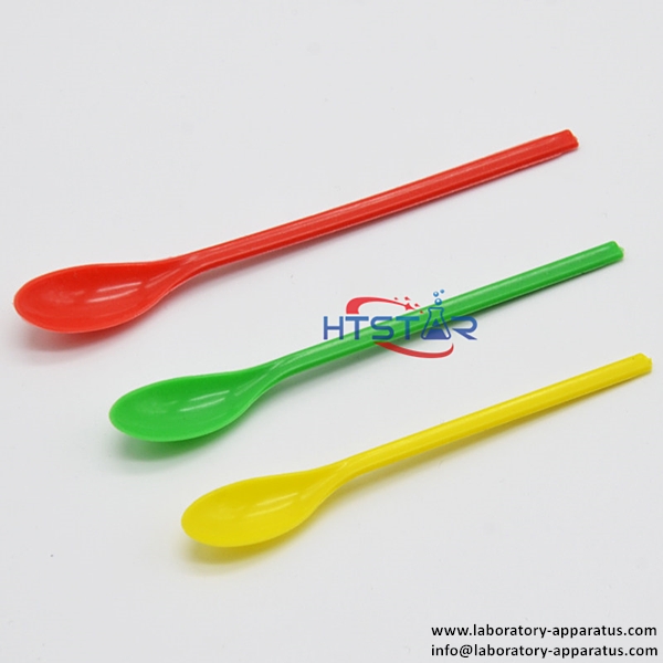 Lab Plastic Spatulas Set 3 Colors Chemical Experiment Spoons Laboratory