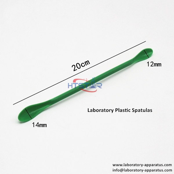 Laboratory Plastic Spatulas Dual Ends 20cm Lab Consumables Plasticwares