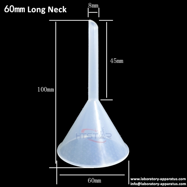 Plastic Funnel 50mm 150mm Laboratory Filter Tool Lab Essential