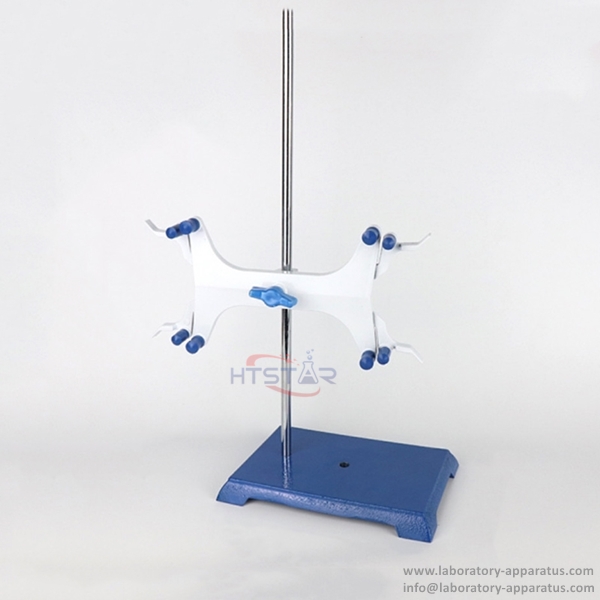Titration Stand Cast Iron Base Blue 58cm with Metal Clips Quality Lab