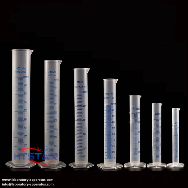 Plastic Measuring Cylinder Graduated 10ml to 2000ml Blue Print